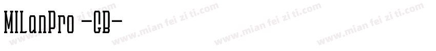 MILanPro -GB字体转换